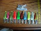 10 LURES SALMON TROLLING SPOON JOINTED 5 