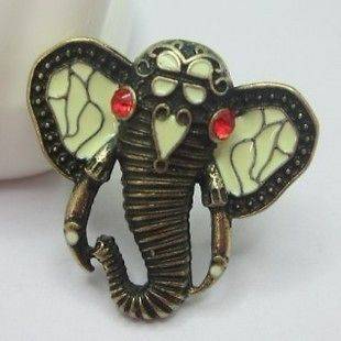   Ring, Elephant Nose & Ear Ring, Elephant Ring, Adjustable Size Ring