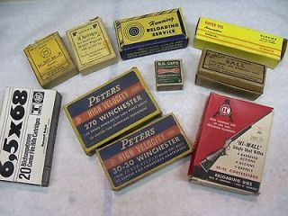 Vintage Peters 30 30 & 270 Ammunition Ammo Box   Lot of Misc   Look