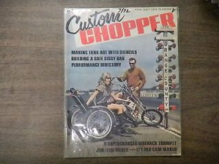 Custom Chopper Magazine Making Tank Art With Stencils July 1972 0104R