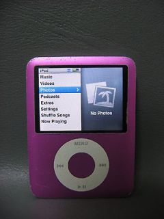 8GB Apple iPod Nano 3rd Gen (Fat) Pink/A1236/Fun​ctional/ Player