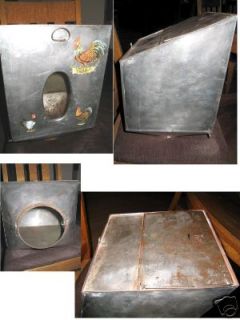 Vintage Hoosier Cabinet Tip Out Flour Bin & Brackets