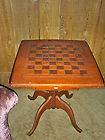 VINTAGE ANTIQUE IMPERIAL GAME COFFEE END TABLE WOOD FEDERAL MID 