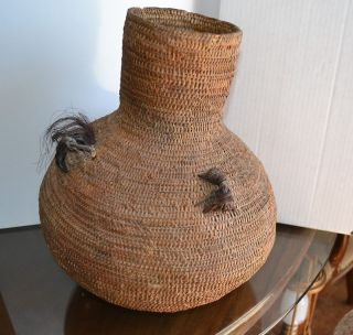 Jicarilla Apache Water Jug Basket 1800s New Mexico