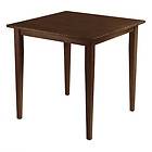 American Chic Square Dining Table with Shaker Leg   Antique Walnut