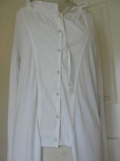   white fine knit long length Cardigan by Annette Gortz UK 12 RRP £359