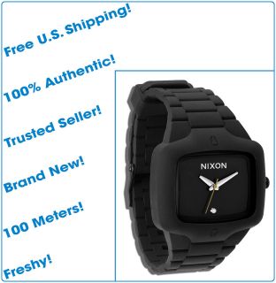 Nixon Mens Watch THE RUBBER PLAYER Black A139 000 00 NEW NWT Lots of 