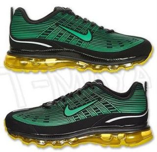 NIKE AIR MAX 2006 MENs LEATHER RUNNING BLACK  YELLOW SILVER GREEN NEW 