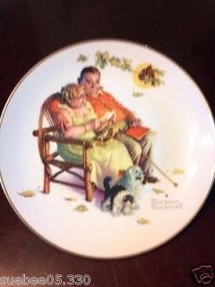 EUC Norman Rockwell Collector Plate Fondly Do We Remember 10.5 