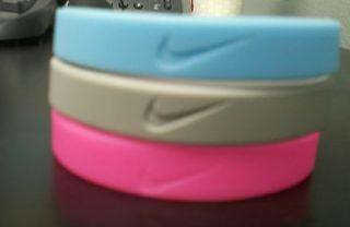 Nike Wristbands 3 for 1 (Pink, Light blue, Grey). With free 