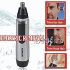 Nose Ear Nasal Hair Trimmer Shaver Cleaner Clipper Electric Removal