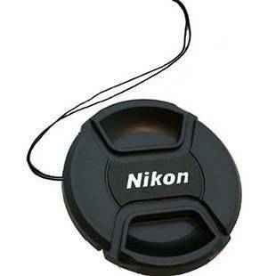   center pinch Front Lens Cap/Cover for all NiKon lens Filter with cord