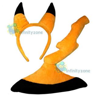   Ear Tail Set Hair Clip Cosplay Costumes Nintendo Wii Soft Plush