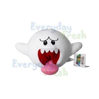 NEW Nintendo Super Mario Bros Boo Ghost 4 Soft Plush Doll Toy Wii SMB