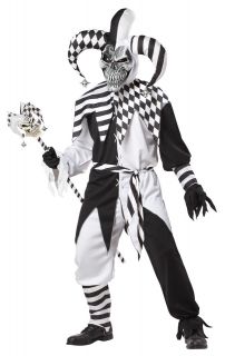 Nobodys Fool Evil Jester Halloween Adult Men Costume