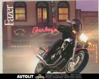 1986 1987 Yamaha 700 Fazer Motorcycle Brochure