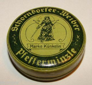 ORIG. GERMAN WW2 PEPPERMINT RATIONS TIN as seen in Rations Book