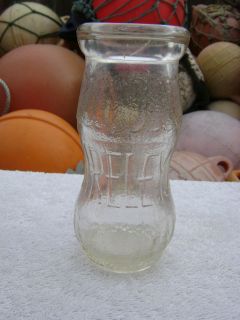 SMALL CLEAR BIRELEYS MILK GLASS BOTTLE (B313)