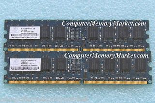 1GB  2GB DDR2 PC2 4200 (533) 240 Pin Non ECC By NANYA For 