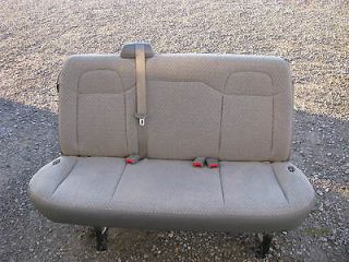   Express GMC Savanna Van 4 Passenge 4th Row Gray Cloth Bench Seat