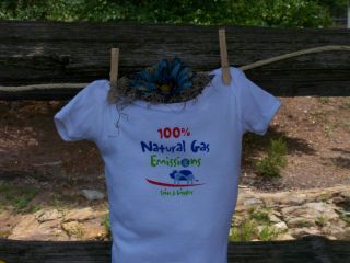 Organic Baby Shirt   100% Natural Gas Emissions