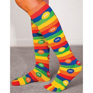 NEW M&Ms Candy Fun To Wear Brightly Colored Knee High Toe Socks