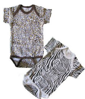BabyToddler Black and White Zebra patter print Onesie Newborn to 