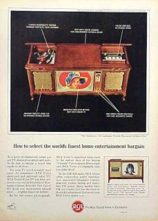 1964 RCA Console TV Record Player ORIGINAL AD C MY STORE 4MORE 5 