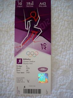 2012 LONDON OLYMPICS ATHLETICS 400 METER RELAY FINALS 10 AUGUST 