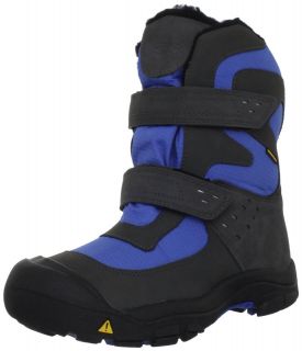   Kalamazoo High Waterproof Velcro Winter Snow Boots [ Black / Blue
