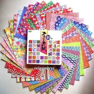   Sheets Japanese Print Chiyogami Origami Paper 15cm 6   40 Patterns