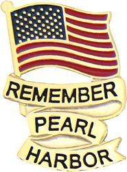 US USA Remember Pearl Harbor Military Hat Lapel Pin