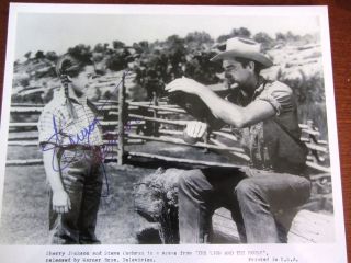   Jackson 10X8 Glossy B&W Autographed Still The Lion And The Horse