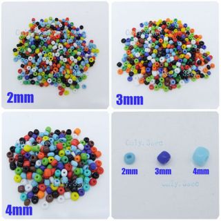   2mm 3mm 4mm Mixed Loose Czech Glass Seed Spacer beads DIY Craft G01