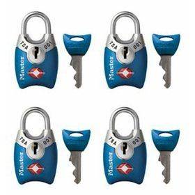 New Master Lock TSA Accepted Padlocks with Keys