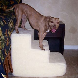 PetStairz Big Dog 3 step Pet Stairs   3 step Big dawg & cat with beige 