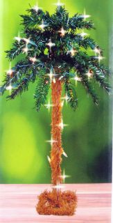 18 Lighted Artificial Palm Tree Indoor/Outdoor 35 Lights   NEW 