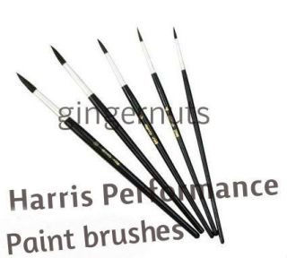 5Pc Harris Performance Artist Paint Brush Set Natural Bristle Sizes 2 
