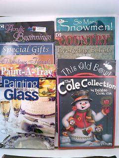Assorted Tole Painting Books for Furniture, Glass, Porcelain, Fabric 