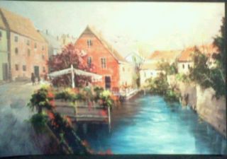 NEWJerry Yarnell School of Fine ArtEuropean Village.with River 