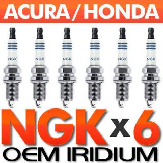 PC NGK Laser Iridium Spark Plug Set OEM for Acura/Honda V6 Accord 