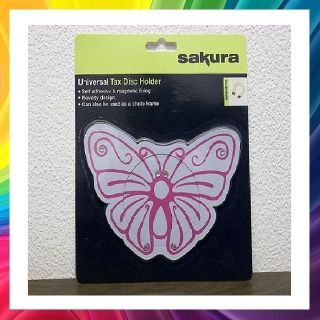 Butterfly Tax Disc Or Permit Holder Novelty Magnetic Tax Disc 