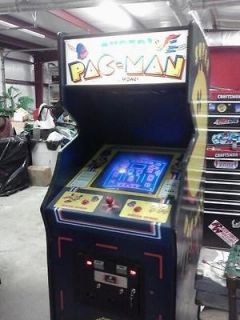 Super Pac Man / Pac Man Upright Arcade Machine Works Great Bally 
