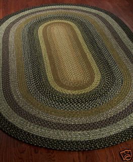 Indoor/Outdoor Braided Cottage Area Rug 4 x 6 Oval