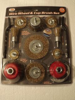 20pc WIRE WHEEL SET FOR DRILLS RUST & PAINT REMOVER