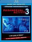 Paranormal Activity 3 (Blu ray + DVD + Digital + Ultraviolet, 2012)