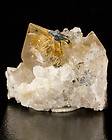 Golden Sunburst RUTILE+HEMATITE Inside Clear QUARTZ Crystal 