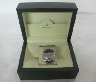 ROLEX STAINLESS STEEL OYSTER PERPETUAL WATCH NEW 2 YEARS OLD #116000