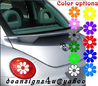 VW beetle taillight flower light 6 pink decal cover car