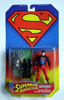SUPERBOY W/MAMMOTH CAPTURE CLAW & TASER MISSILES   SUPERMAN MAN OF 